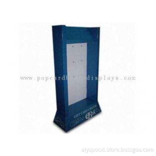 Cardboard Floor Displays with hooks cardboard hooks display